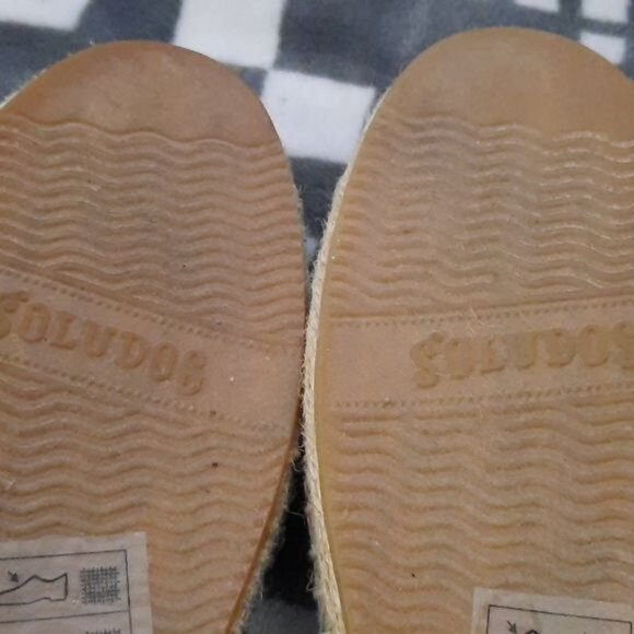 Soludos by Jason Polan Hot Dog Mustard Canvas Espadrille Loafer Size 9 - Picture 9 of 10